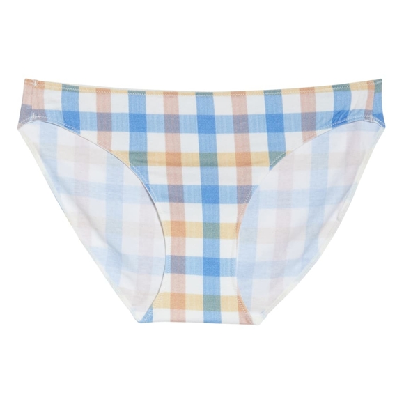MADEWELL Jersey Bikini Rainbow Check Size X-Large - Picture 3 of 9